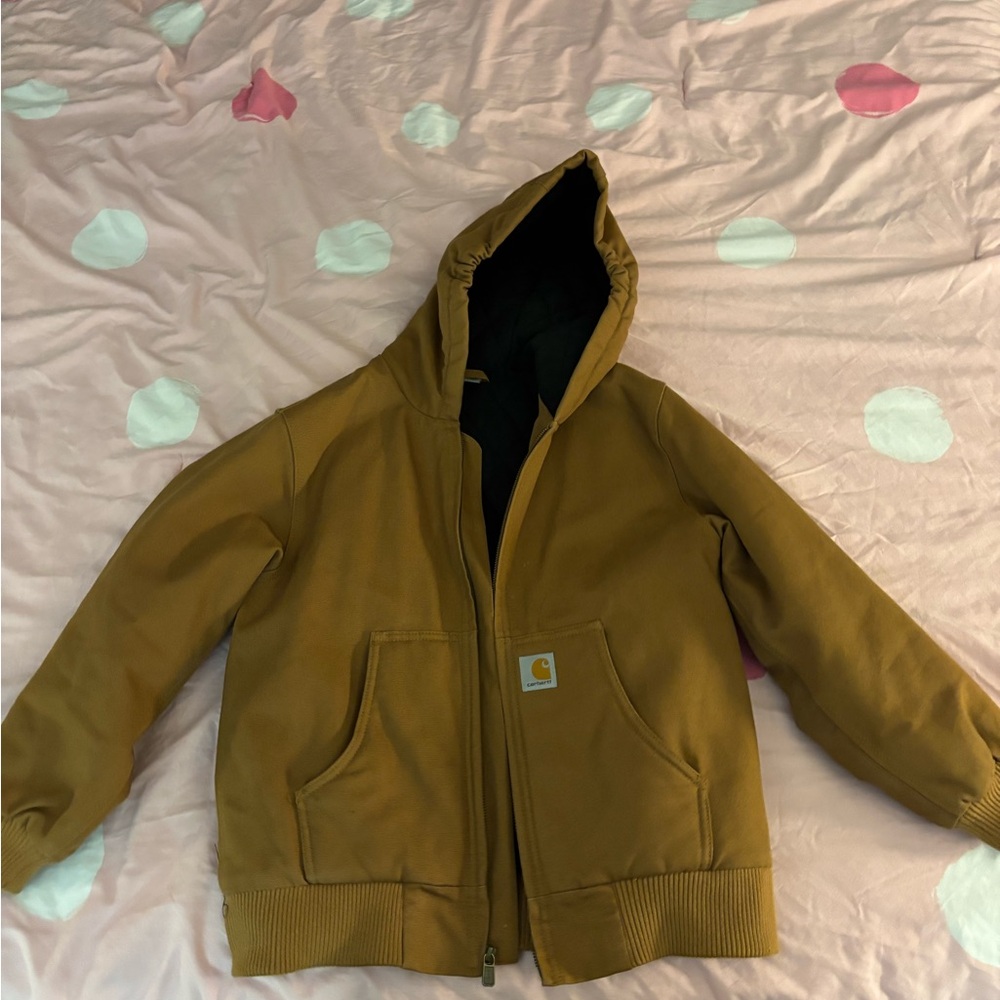 Carhartt Brown Puffer Jacket Durable Warmth